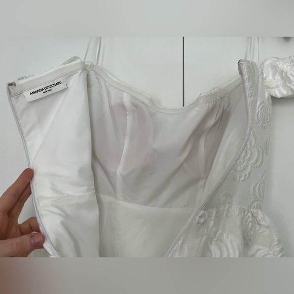 Valentina Dress in White by Amanda Uprichard - Picture 15 of 15